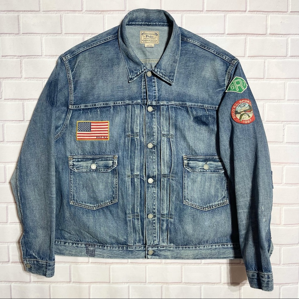 POLO RALPH LAUREN Men’s Denim Jacket Sportsman Casting Club